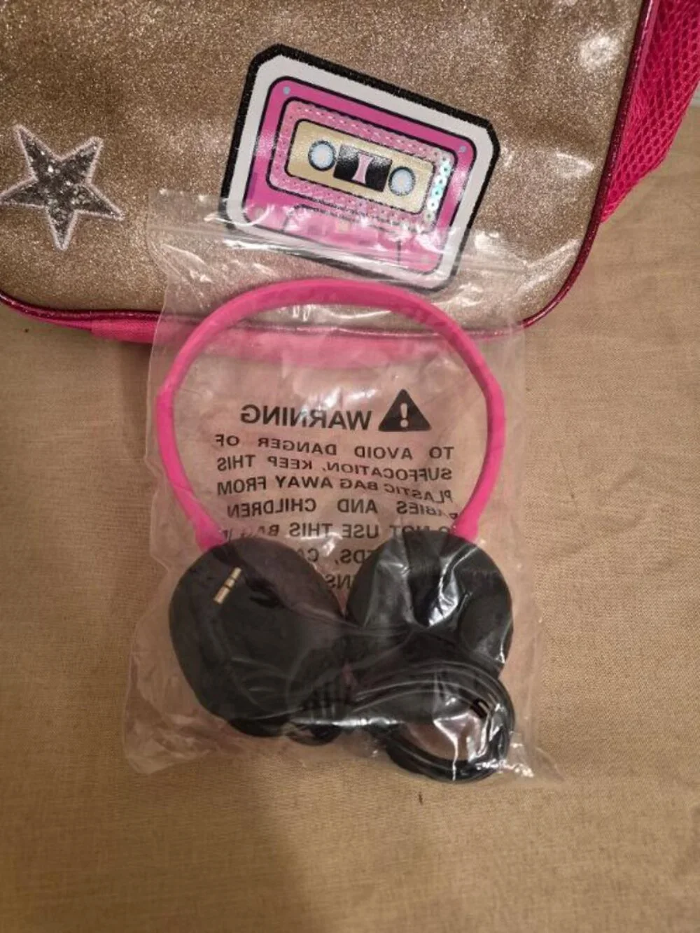 Locker Club Girls Glitter Backpack with Insulated Lunch Bag Bundle